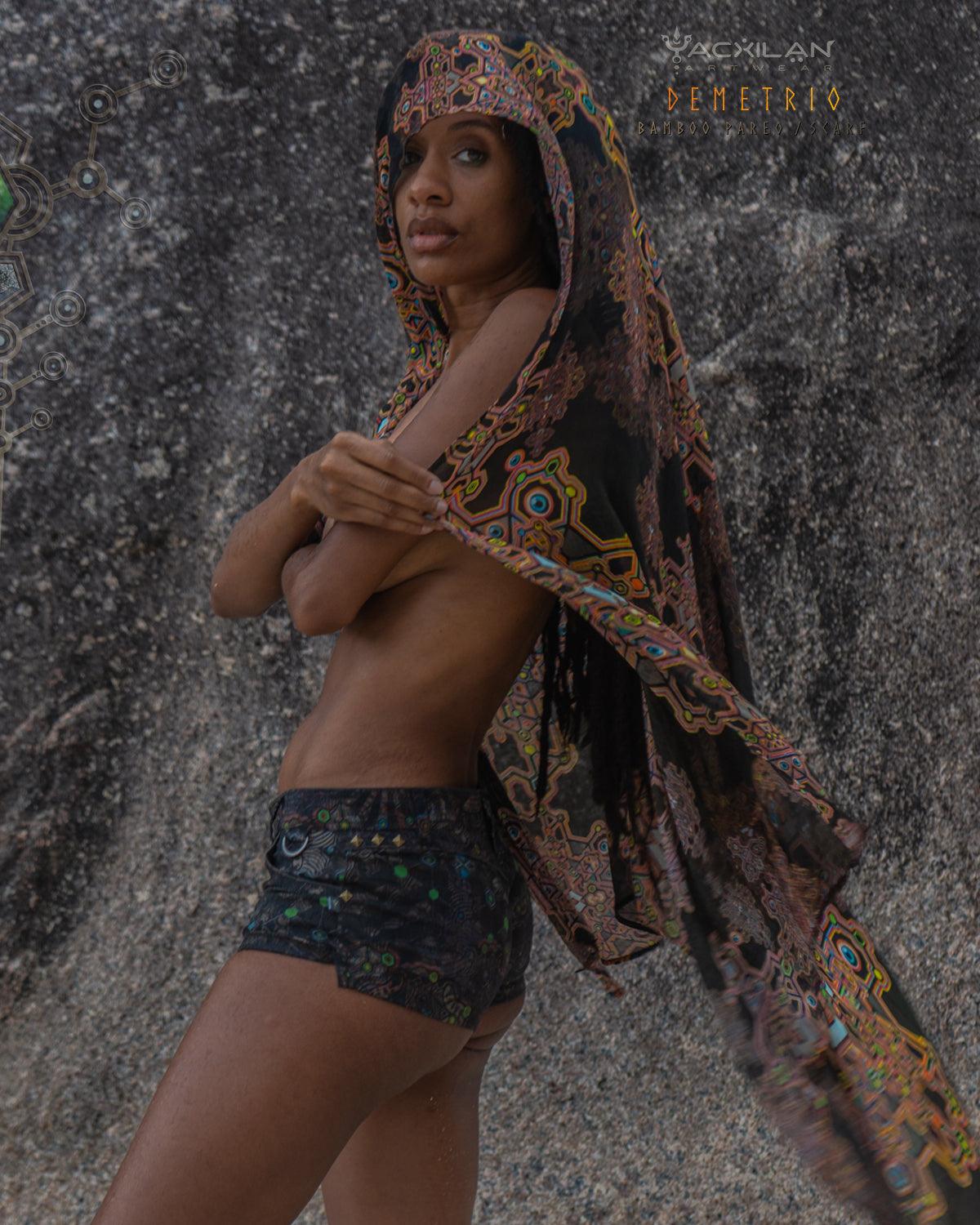 Scarf / Pareo Bamboo - DEMETRIO - Yacxilan Artwear